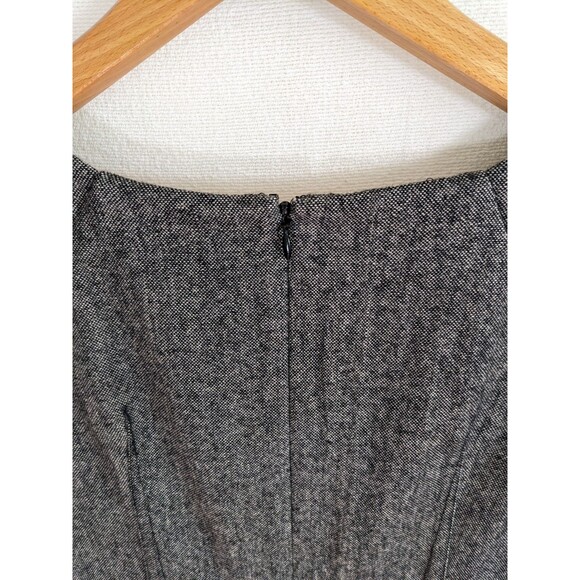 Banana Republic Sheath Tweed Dress Women 4 Gray Wool Blend Classic Office - Picture 6 of 10